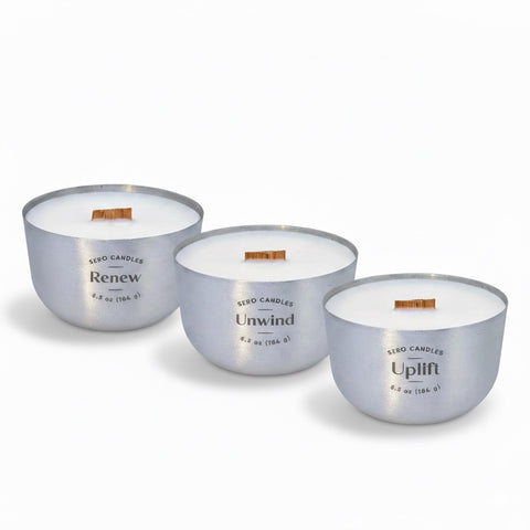 6.5 oz Recyclable Clean-Burning Candles