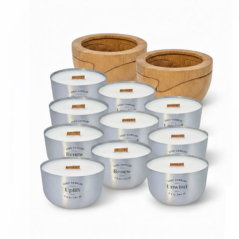 Sero Candles Every-Room Bundle | 2 Containers + 10 Candles