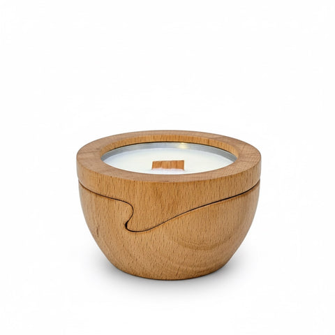 Reusable Beech Wood Candle Container | 6.5 oz
